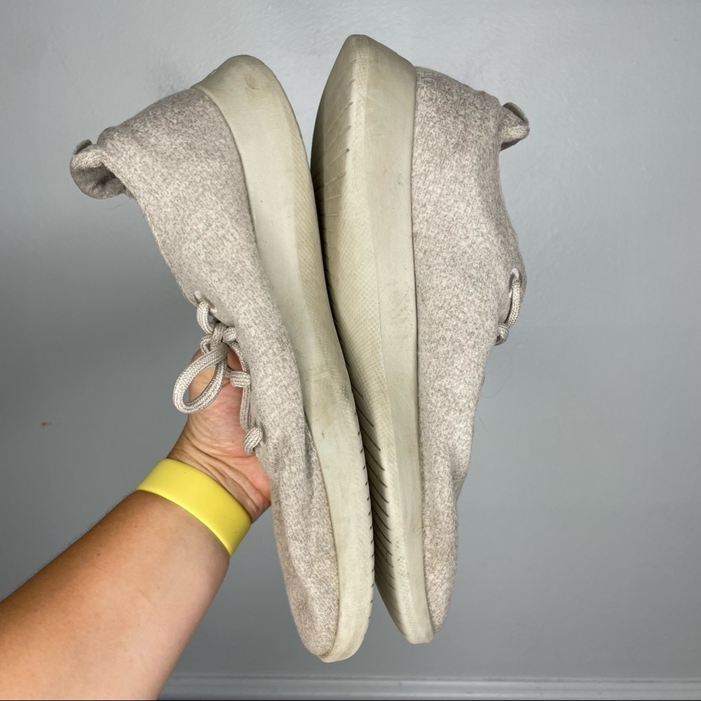 Allbirds The Wool Runners Oatmeal Mens 9 - Picture 10 of 11
